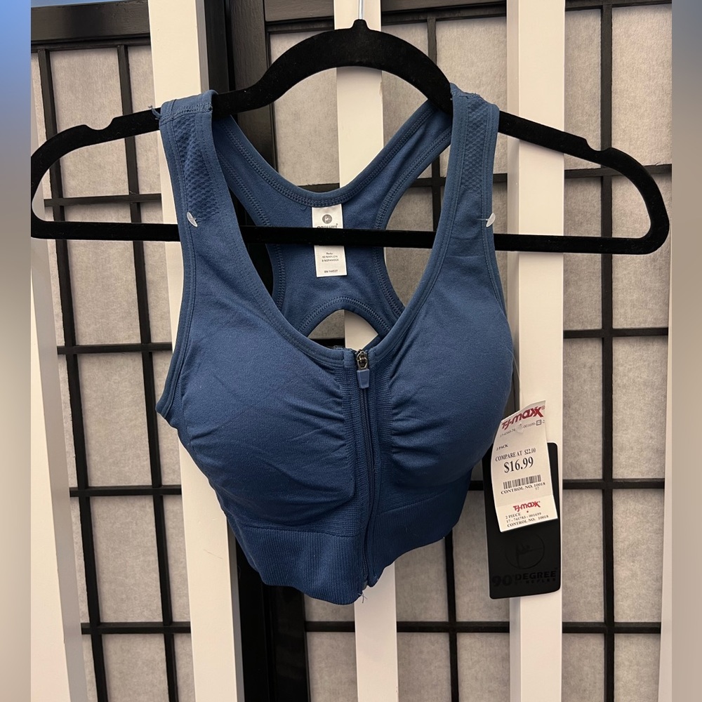 Navy sports bra
